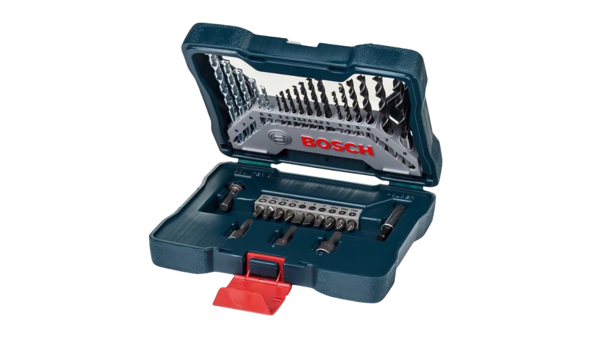 Acessando acessórios do Kit de brocas Bosch 33 peças