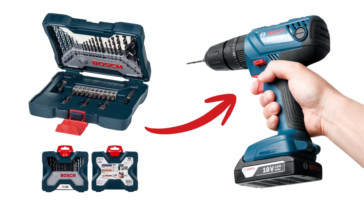 Kit Brocas Bosch 33 Peças Guia