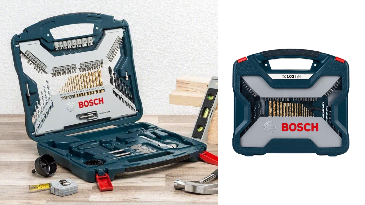 Verificando Informações de uso do Bosch Kit de pontas e brocas em titânio X-Line com 103 peças