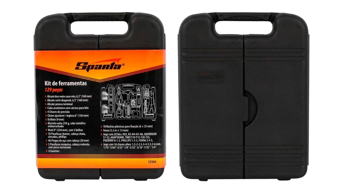 Organizando Detalhes da maleta organizadora Sparta