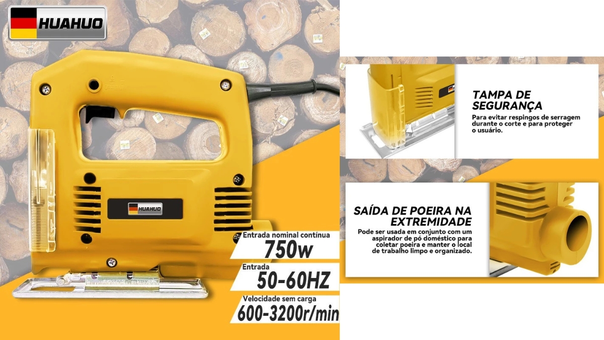 Kit de acessórios e maleta resistente