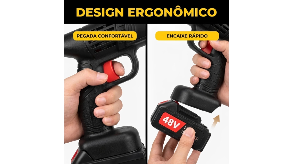 Recursos e principais destaques de design da lavadora portátil