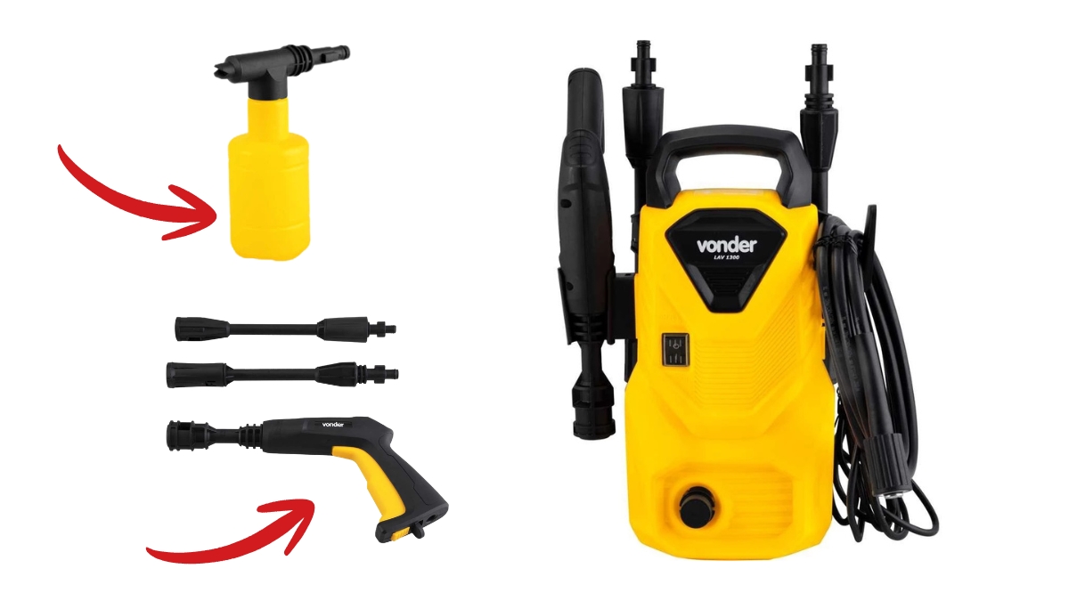Kit de acessórios completo e mangueira da máquina