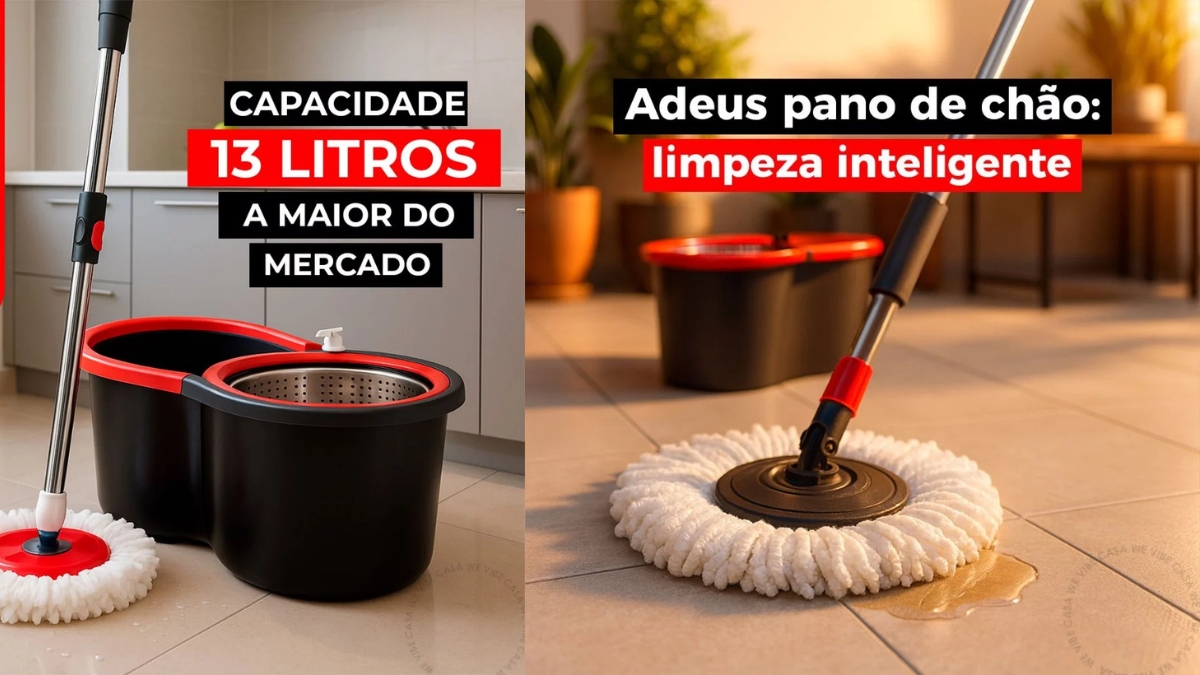 Por que usar Mop Giratório Cesto Inox? Guia de Limpeza