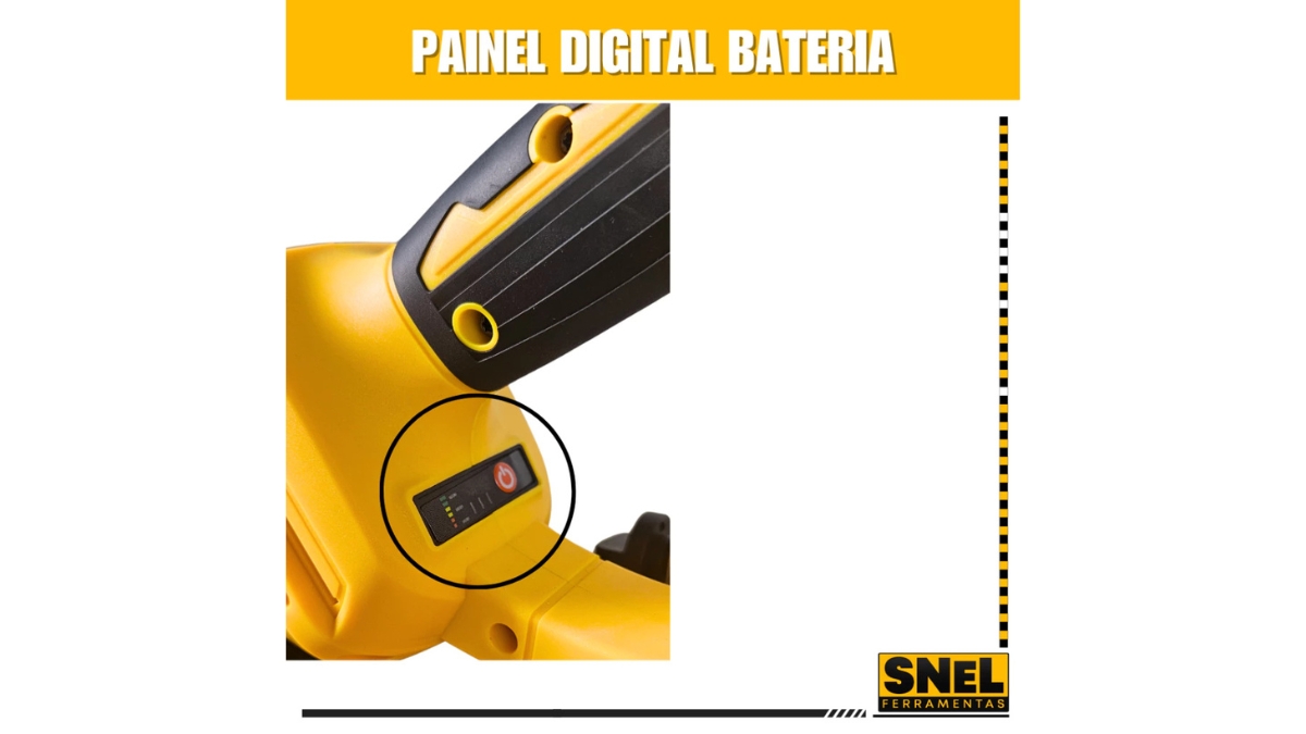 Conteúdo do kit inicial da Serra Mármore sem Fio com 2 baterias inclusas